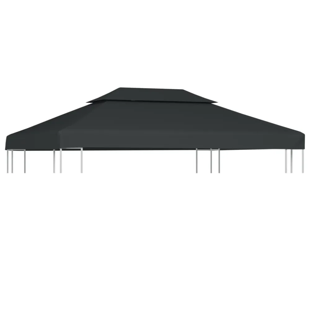 Prieeldak 2-laags 4x3m 310 g/m² antracietkleurig - EN 556 Gesteriliseerd