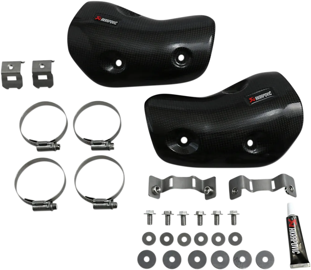 AKRAPOVIC SLIP-ON SERIES MUFFLERS HEATSHIELD CF Z1000/SX voor Regelkleppen