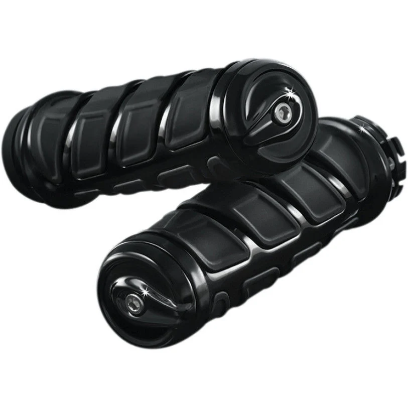 Klemhandwiel Puños Para Harley-Davidson Kuryakyn Kinetic Grips Conventional Throttle Ravenzwart