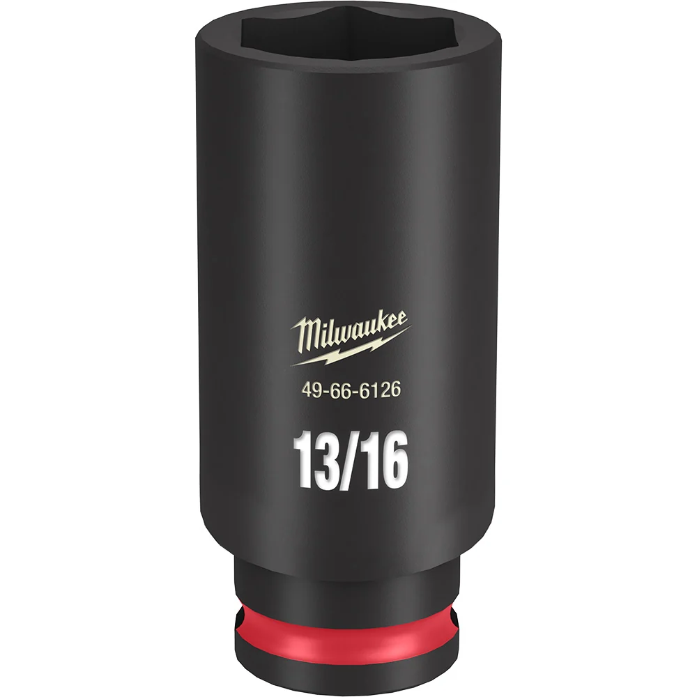 MILWAUKEE SHOCKWAVE Impact Duty 3/8" Drive 13/16" Deep 6 Point Socket voor Machinebediening