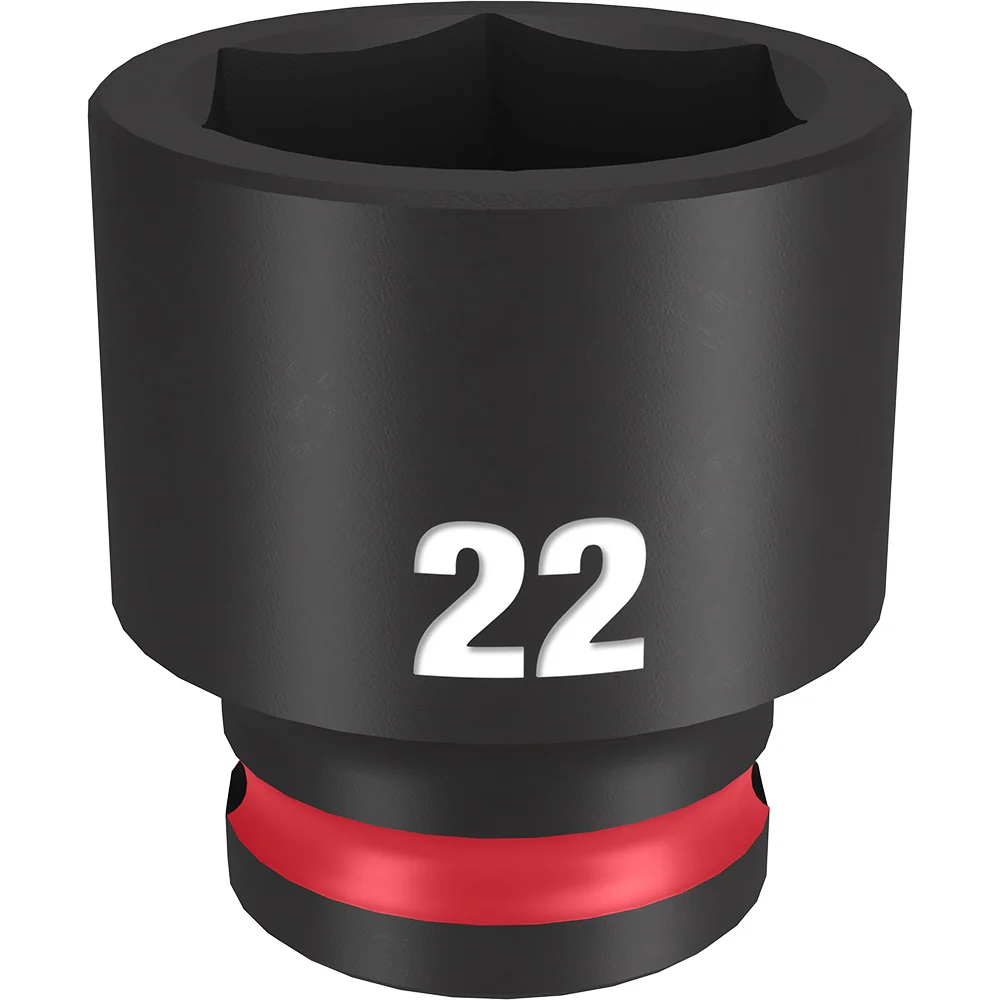 MILWAUKEE SHOCKWAVE Impact Duty 3/8" Drive 22MM Gebruikelijk 6 Point Socket