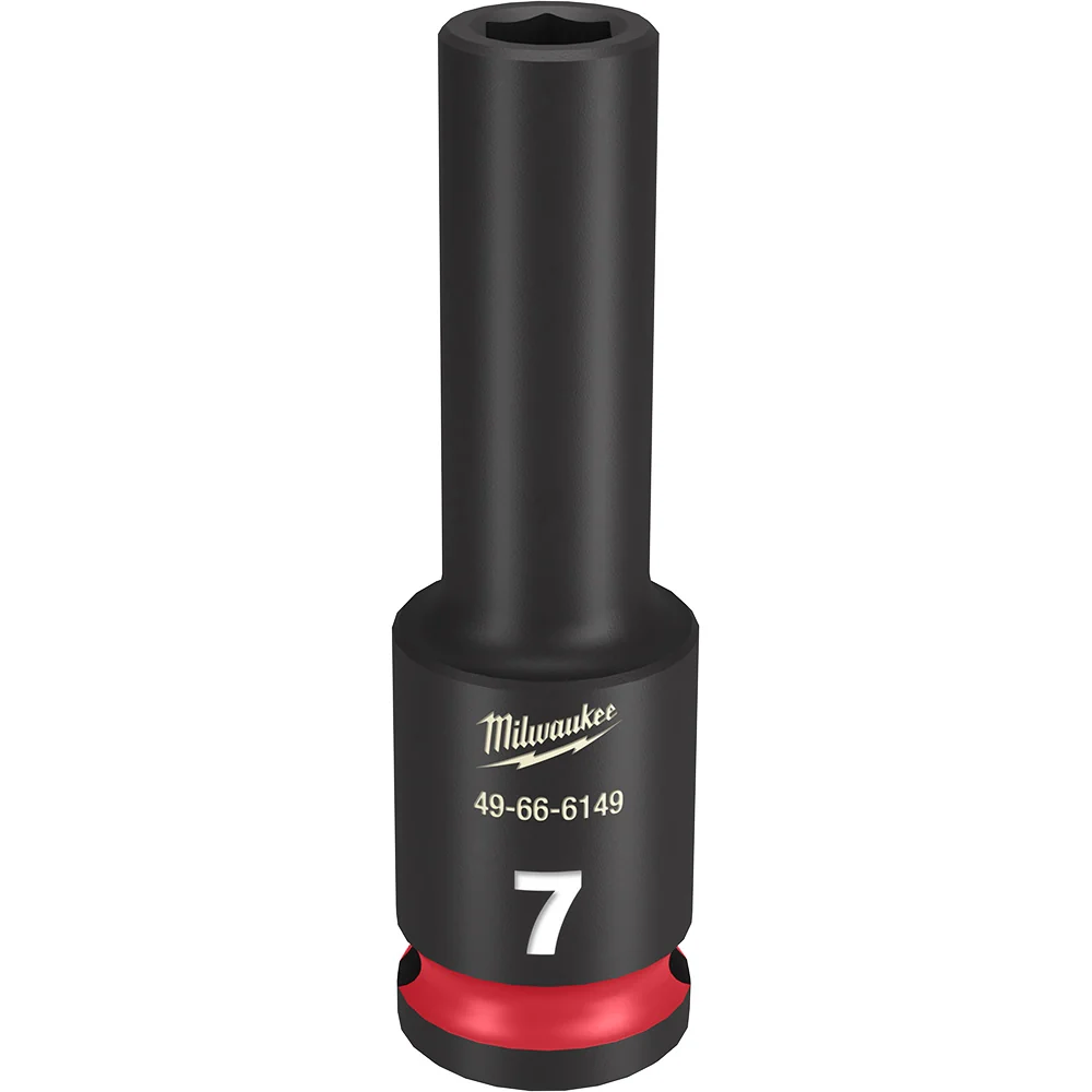 MILWAUKEE SHOCKWAVE Impact Duty 3/8" Drive 7MM Deep 6 Point Socket
