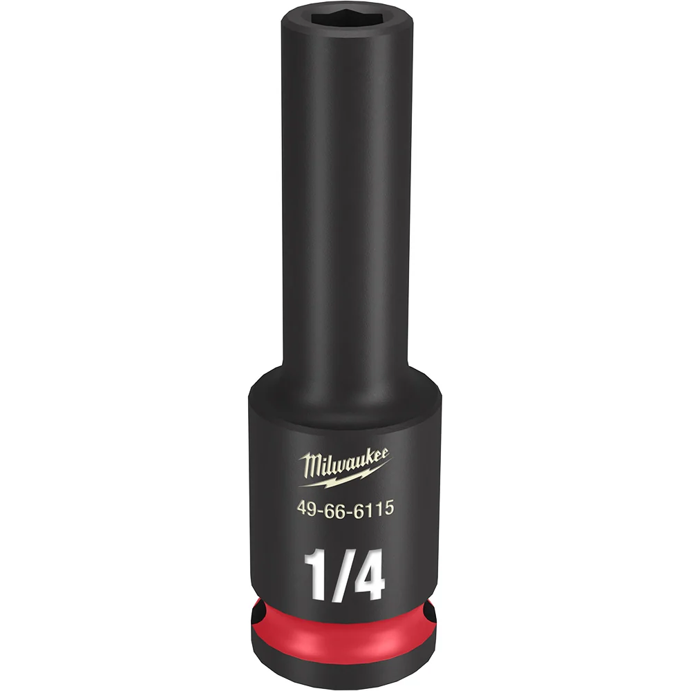 MILWAUKEE SHOCKWAVE Impact Duty 3/8" Drive 1/4" Deep 6 Point Socket