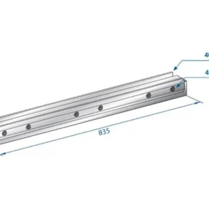 Part No. 4040 @ 800mm Verlengd Clamp Filler Block Front Side