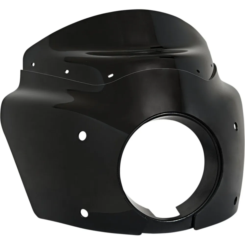 Verstelbare Cúpula Parabrisas Road Warrior Negro Brillante Para Harley Davidson
