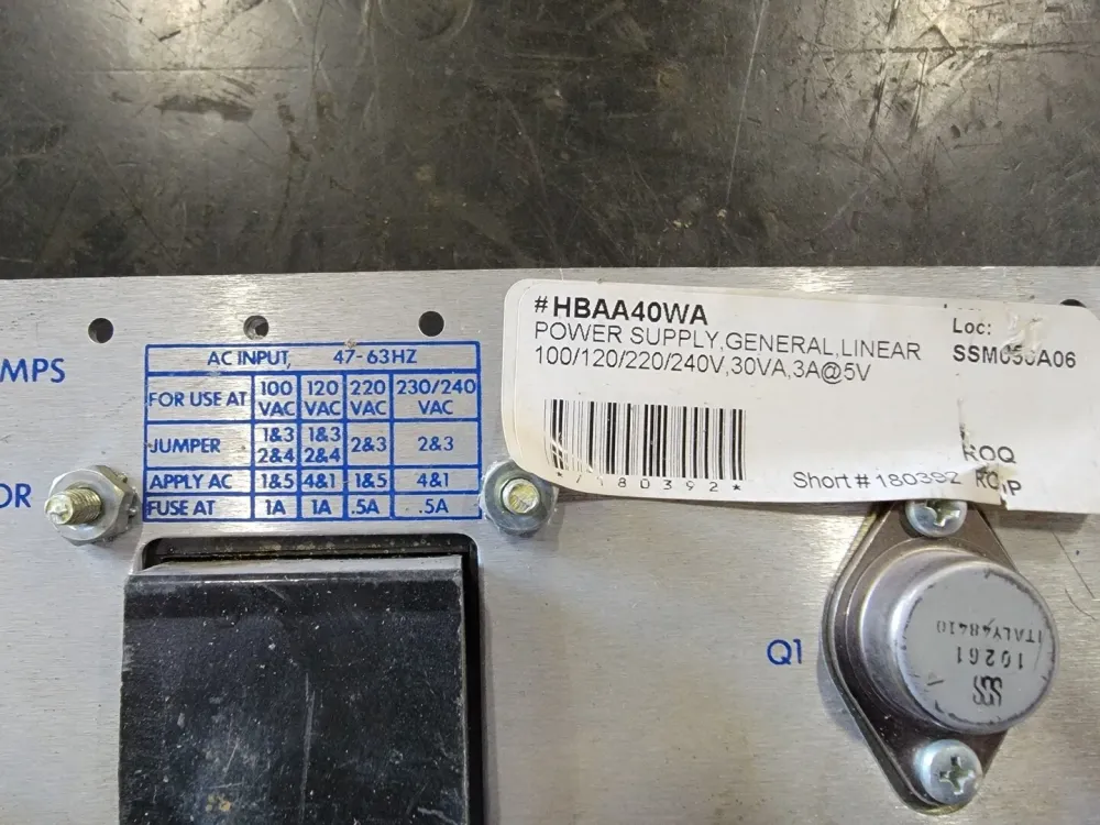 3 Amp 120/240 Volts Linear Power Supply HBAA-40W- met Overbelastingsbeveiliging
