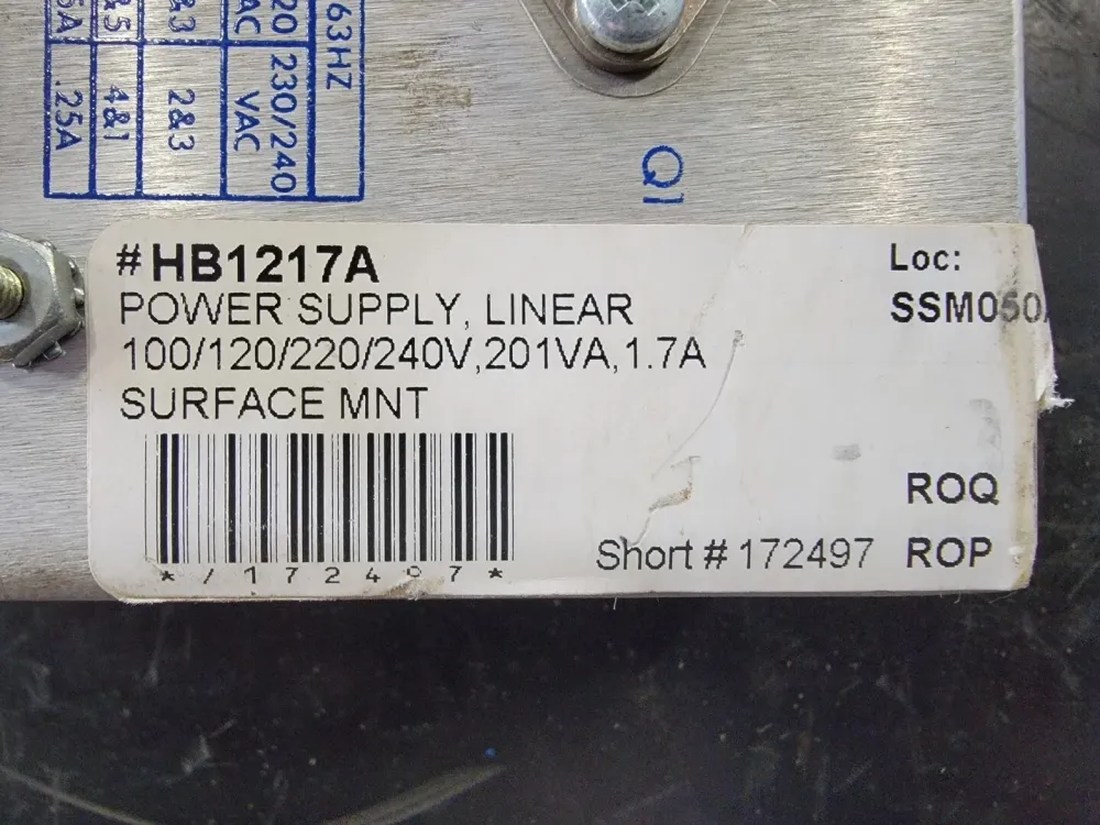 1.7 Amp 120/240 Volts Linear Power Supply HD12-1.7-