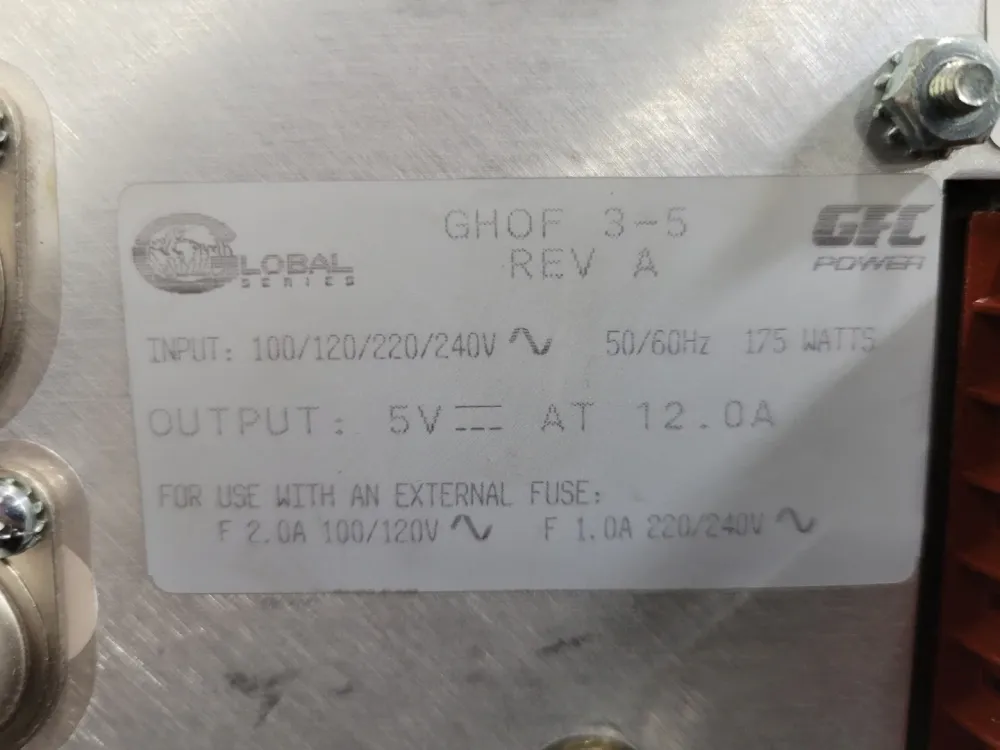 12 Amp 240 Volts Power Supply GHOF3-5