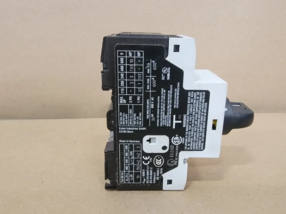 10 Amp Motor Protector XTPR010BC1 met Overbelastingsbeveiliging