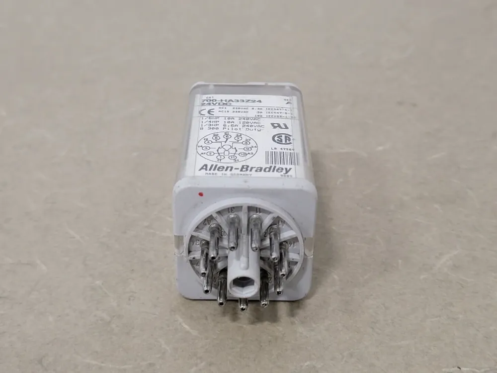 10 Amp Tube Base Relay 700-HA33Z24 met Overbelastingsbeveiliging