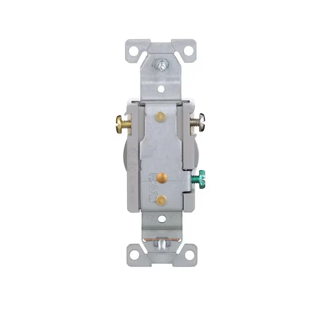 Eaton 15-Amp 125-volt Tamper Resistant Residential/Commercial Round Outlet, Wit