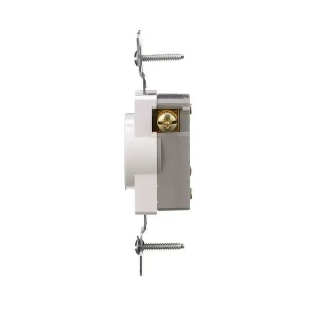 Eaton 20-Amp 125-volt Tamper Resistant Residential/Commercial Round Outlet, Ivoor