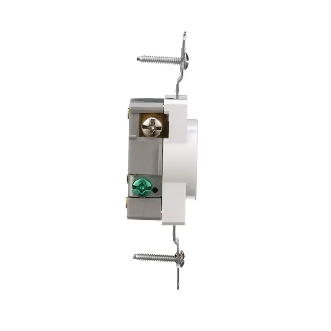 Eaton 20-Amp 125-volt Tamper Resistant Residential/Commercial Round Outlet, Ivoor