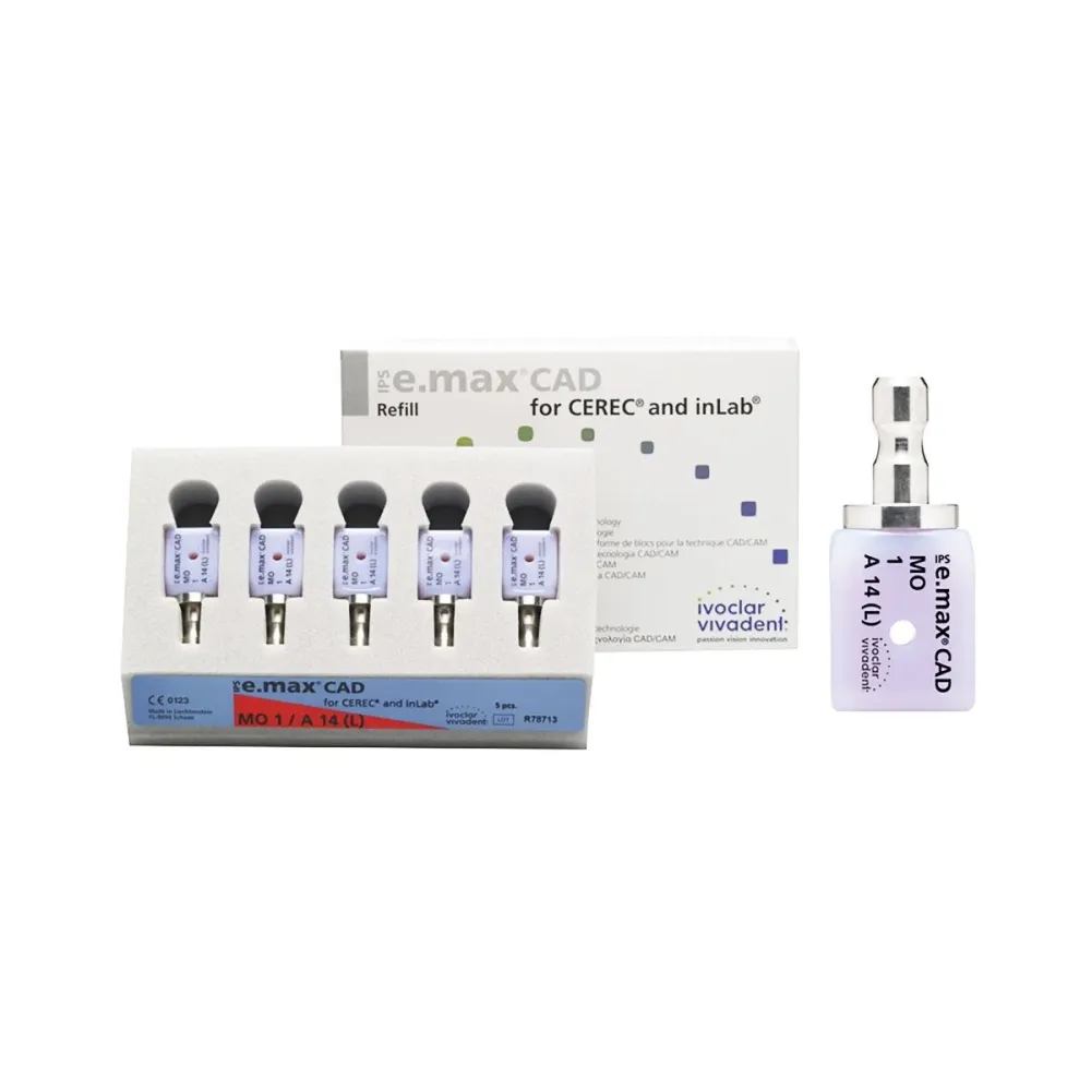 IPS E -Max CAD CEREC MO C14 X 5 Parts - Duurzaam resistance 530 MPA. | IP67 Beschermingsklasse