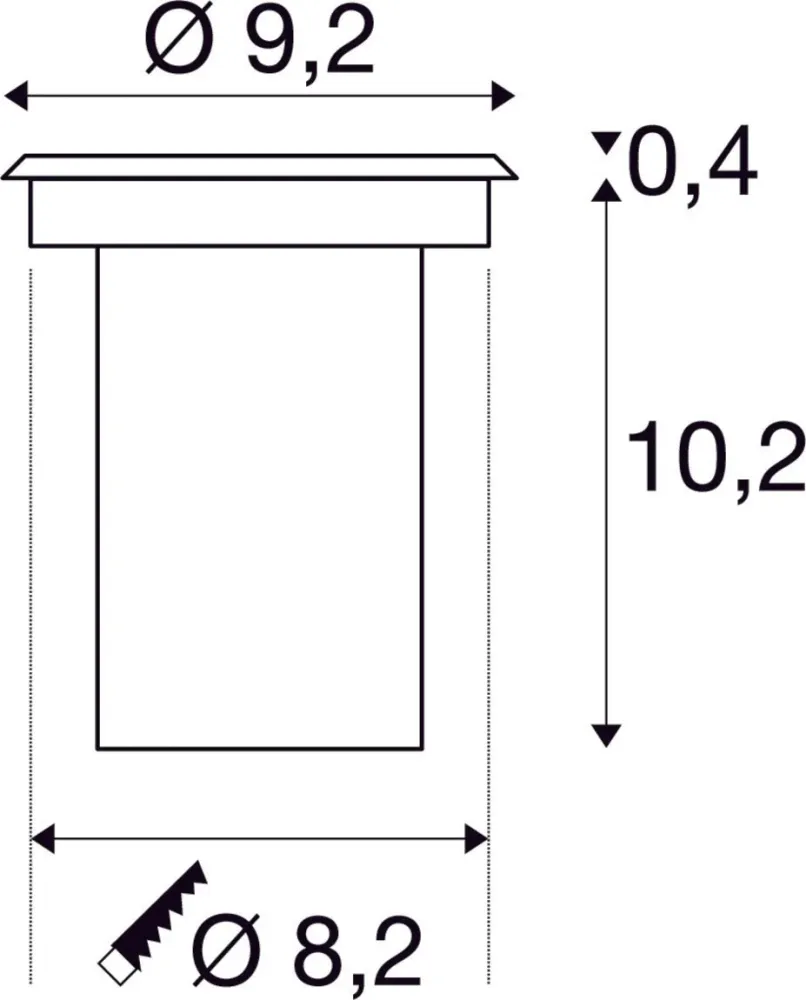 SLV Buitenlamp DASAR® 920 IP67 Edelstaal | IP67 Beschermingsklasse