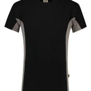 Tricorp T-shirt Bi-Color - Workwear - 102002 - zwart/grijs - maat M