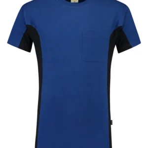 Tricorp T-shirt Bi-Color - Workwear - 102002 - koningsblauw/marine blauw - maat M