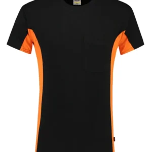 Tricorp T-shirt Bi-Color - Workwear - 102002 - zwart/oranje - maat S