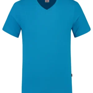 Tricorp T-shirt V-hals fitted - Casual - 101005 - lichtcyaan - maat L