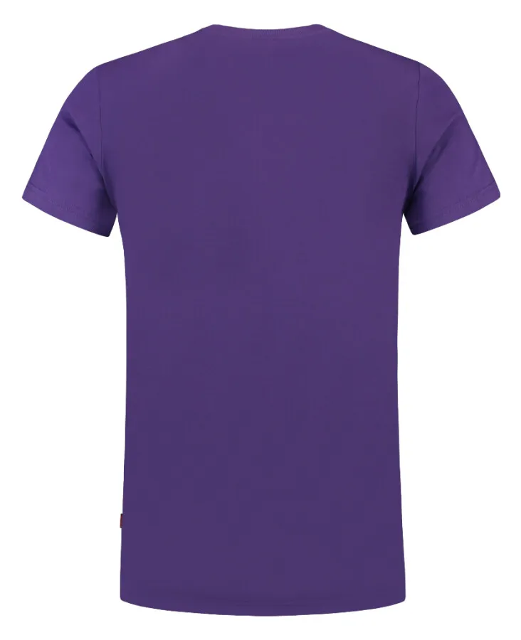Tricorp T-shirt V-hals fitted - Casual - 101005 - Paars - maat M - 80mm Diameter