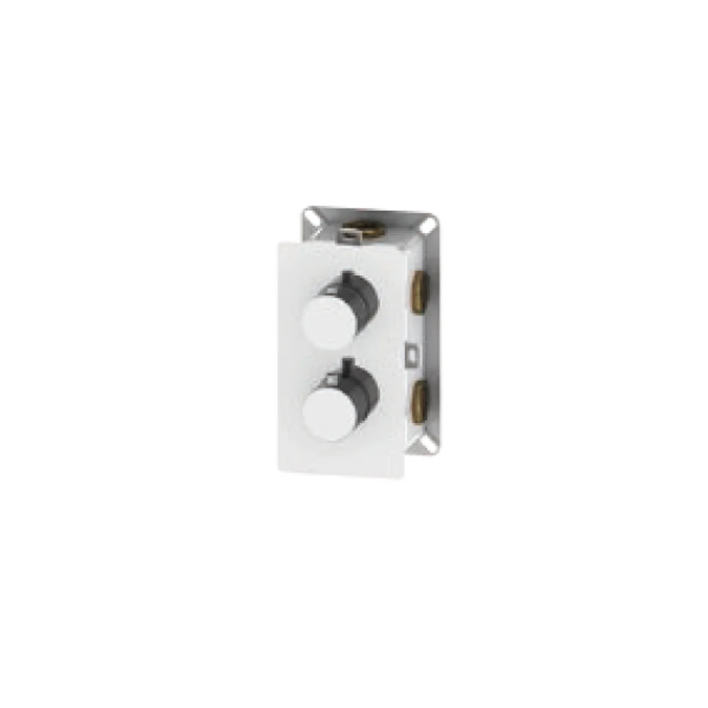 Built- thermostatic shower mixer model 'T' messing 3-2 way diverter met nylon insert