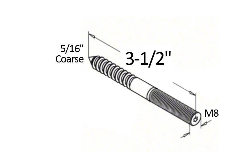 Q-Railing Roestvrij Hanger Bolt