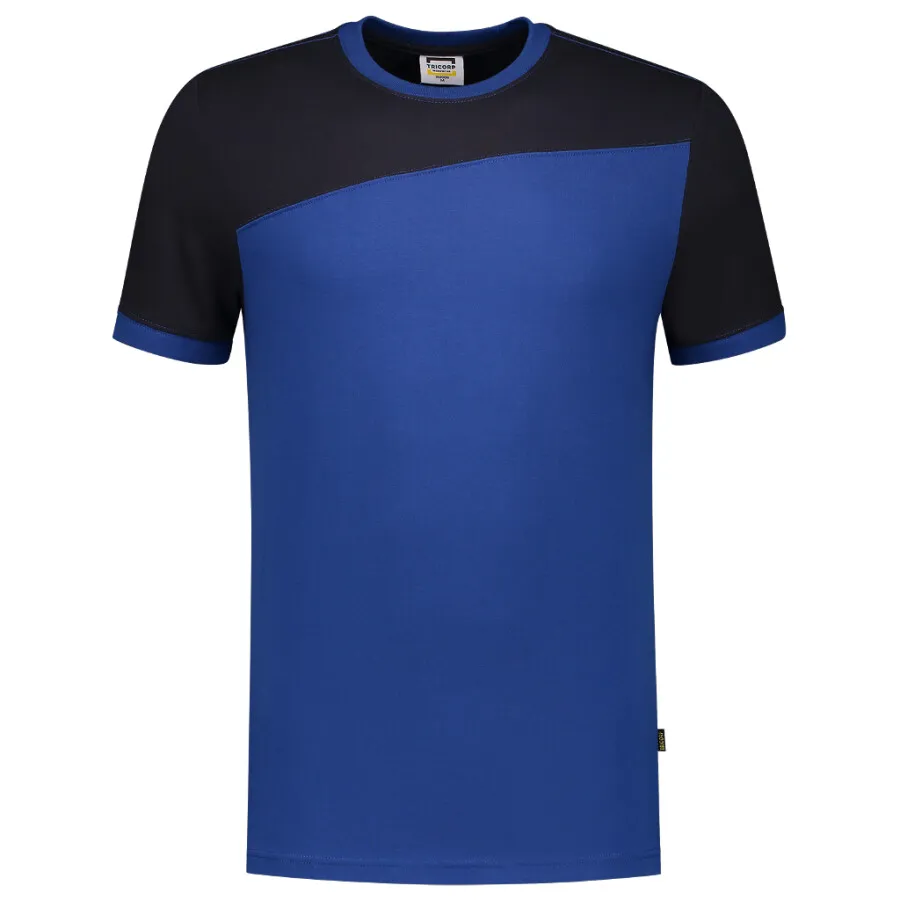 Tricorp 102006 T-shirt bicolor Naden - koningsblauw/marine blauw - maat XXL | Corrosiebestendig | Hoge sterkte