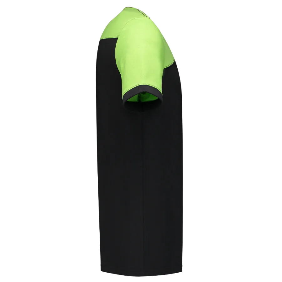 Tricorp 102006 T-shirt bicolor Naden - zwart/lime - maat M