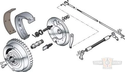 Veiligheidsgecertificeerd BRAKE SHAFT LEVER LEFT Harley-Davidson