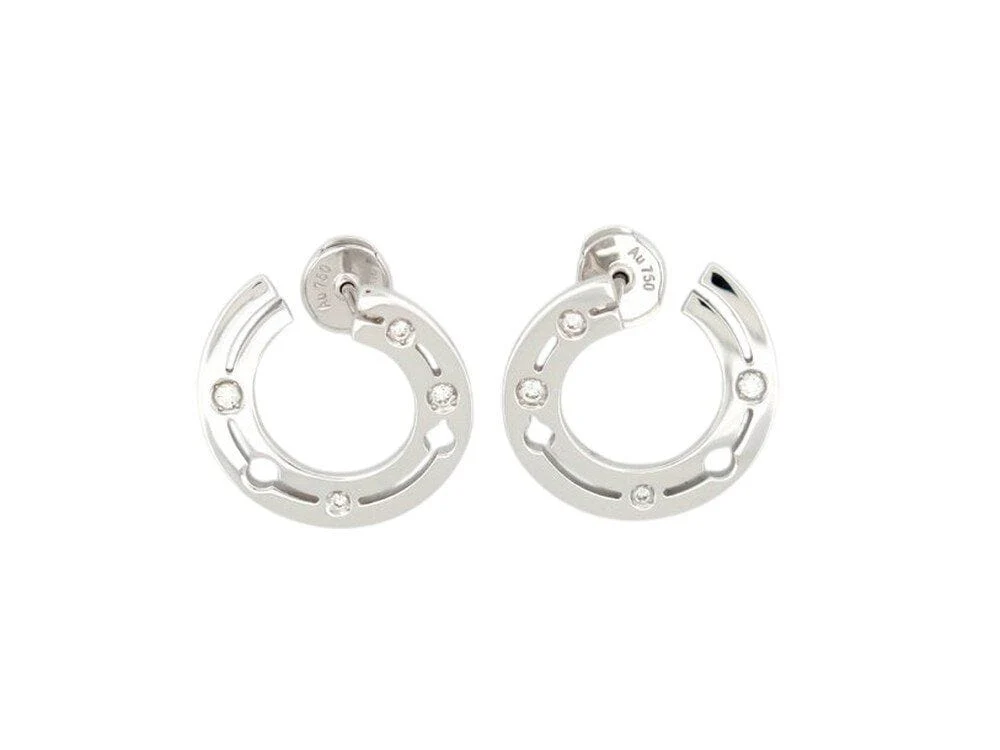 DINH VAN creoles pulse earrings 828512 18k verguld s