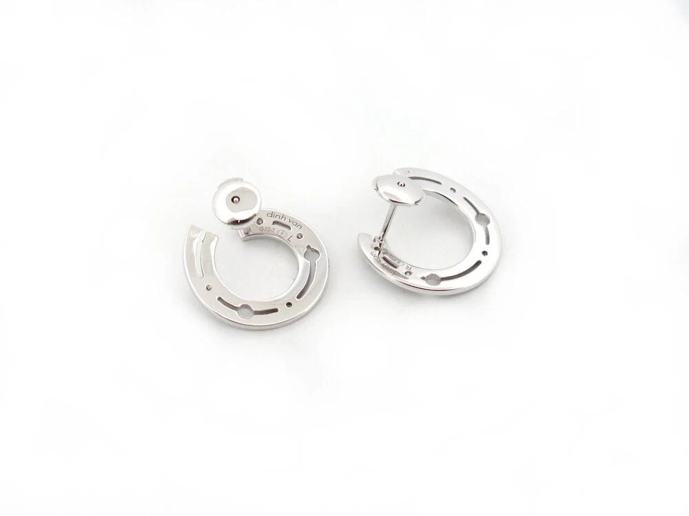 DINH VAN creoles pulse earrings 828512 18k verguld s