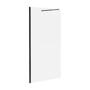 CE-Gecertificeerd Wand voor inloopdouche industriële stijl - mat zwart - 120x200 cm - DAREN - Koop nu online
