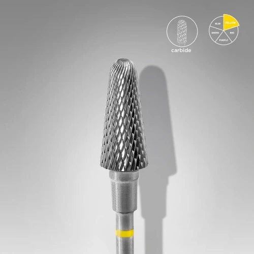Carbide nail drill bit "Umbrella” 6*14 Goudgeel STALEKS