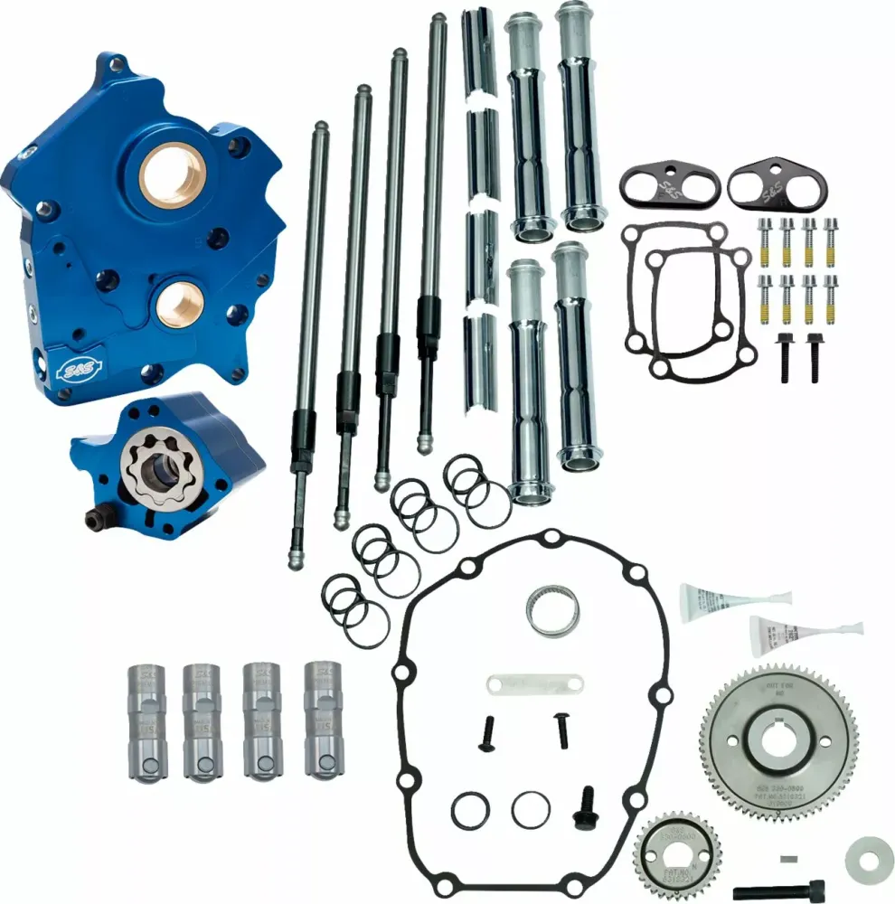Kit De Transmisión Por Engranajes Para M-Eight 17-23 Refrigerados Por Aceite Con Tubos De Varilla De Empuje Cromados