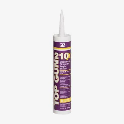 TOP GUN® 210x Elastomeric Plexiglas Sealant (10.1oz, White)