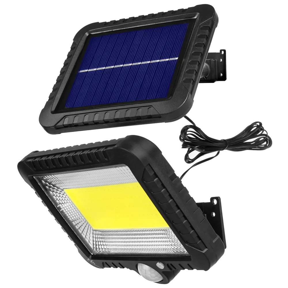 LED-schijnwerper op zonne-energie met bewegingssensor Maclean Energy IP44, 5W, 400lm, 6000K koel wit, lithiumbatterij 1300...