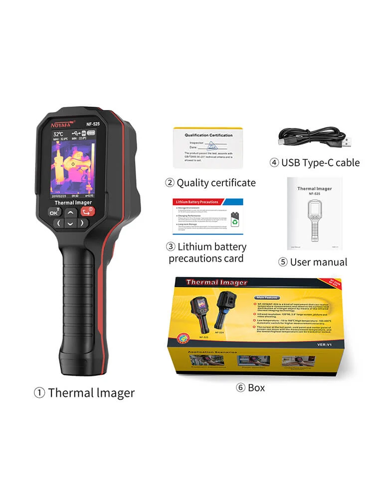 NOYAFA NF-525 Handheld Temperatuur Imager Home, Industrial, Electrical Inspection
