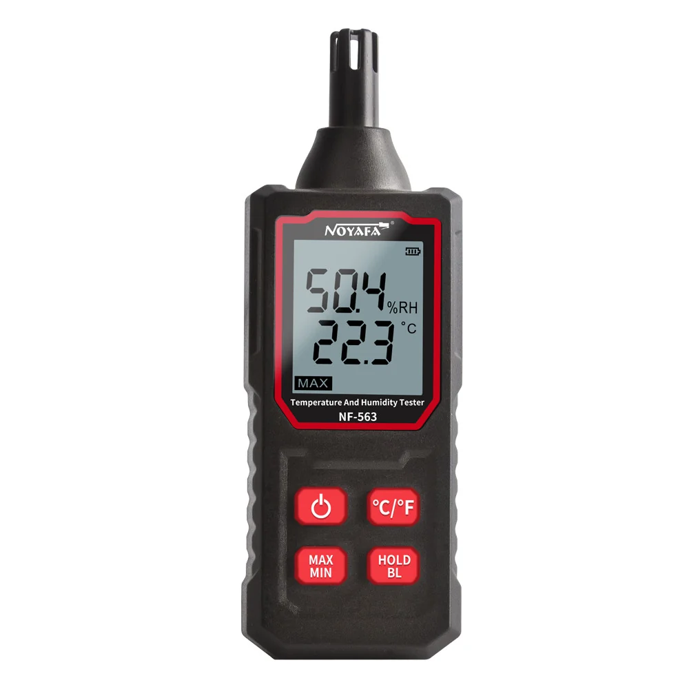 NOYAFA NF-563 Met display Thermometer Humidity Meter Ambient Dew Point Test, Unit Switching, HD Backlight, Data Hold