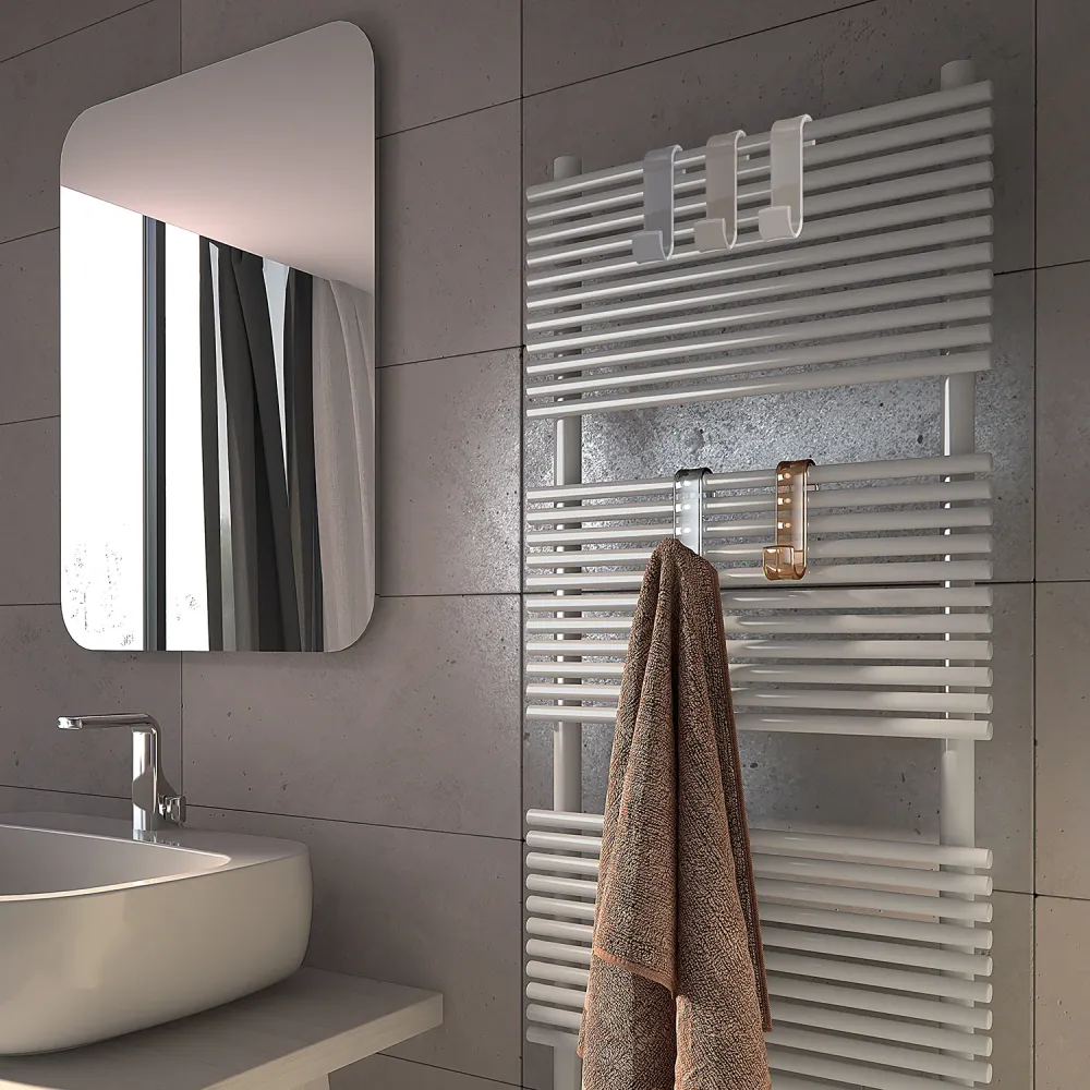 Coat rack geopend towel rail model Merlino - Black