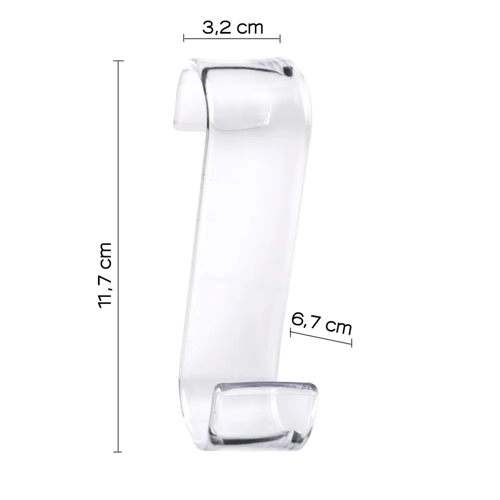 Coat rack towel radiator model Merlino - Transparant