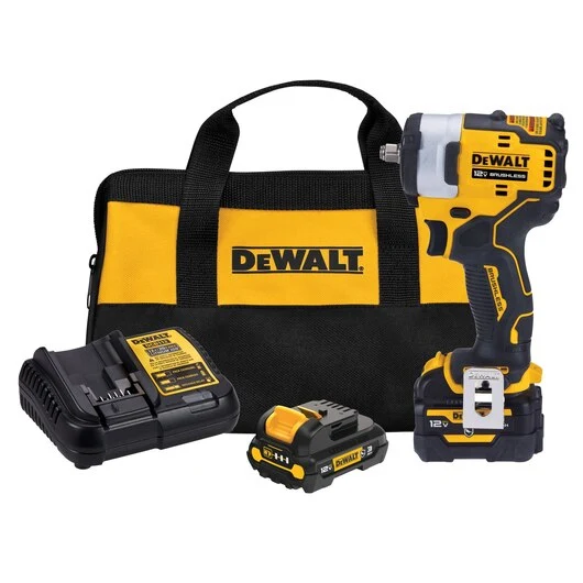 DEWALT XTREME 12V MAX* Brushless 3/8 . Batterij Impact Wrench Kit