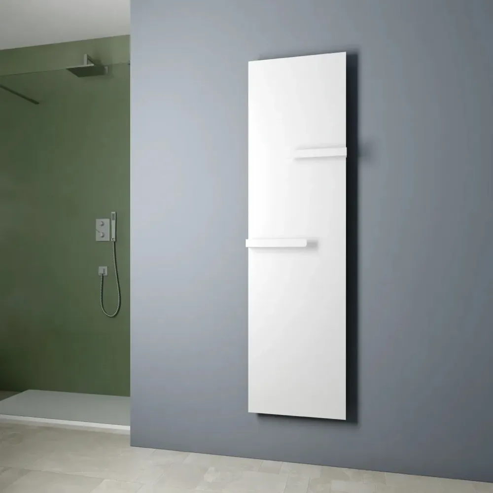 Hydraulic panel towel warmer model Abbraccio 1820x452 mm - Sanded Parelmoer
