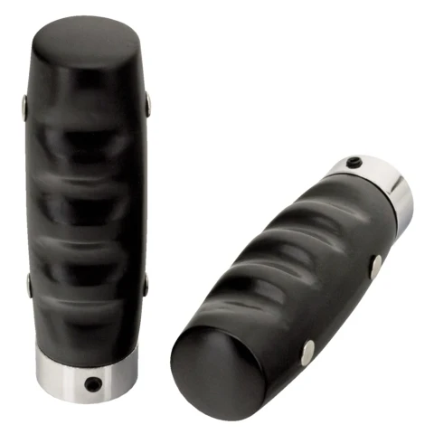 Puños De Madera Para Harley-Davidson Machete Black Massief hout Hand Grips