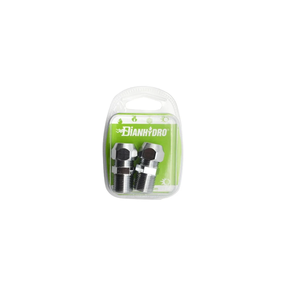Blister No. 2 biconical chroom nipples 1/2x3/8 diam. 12