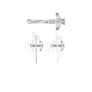 Part No. 4031 @ 150mm Tweeling Clamping Set Simple Rear Clamp 4016