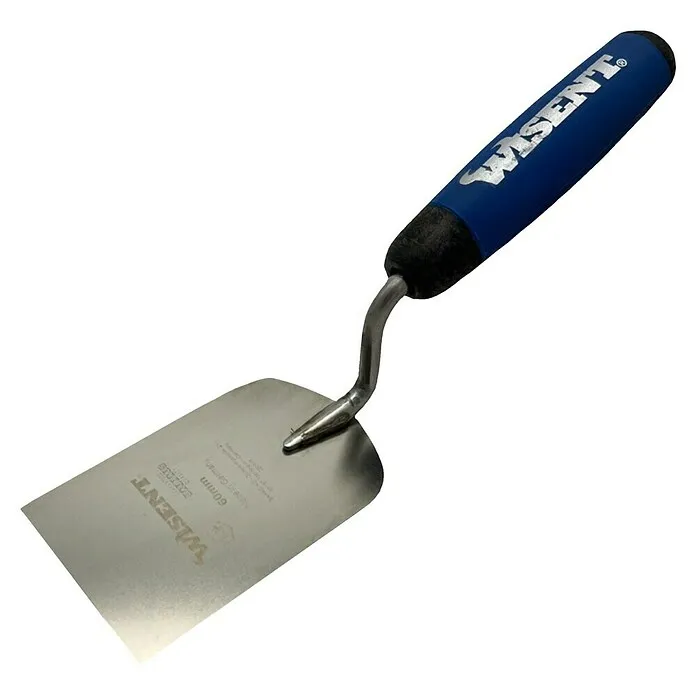 Wisent Stukadoorstroffel - Breedte: 60 mm, Hoogwaardig roestvrij staal, Type greep: 2K-greep M6 x 1.0 maat