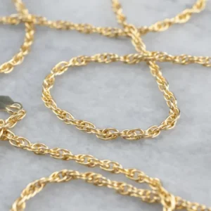 14K Gold Rope Twist Chain