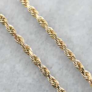 14K Goudgeel Gold Twist Chain