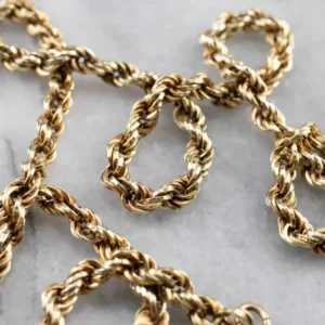 Chunky Gold Rope Twist Chain