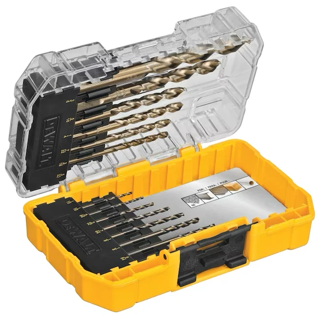 DeWalt 14-Piece Assorted Cobalt Alloy Staal Jobber Length Twist Drill Bit Set